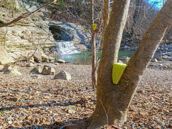 Chartreuse Narrows large framed