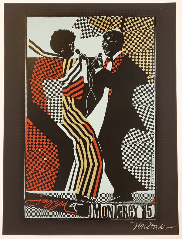 Half Sheet Monterey Jazz Festival (Checkered Couple)